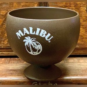 Officially Licensed Coconut Shaped MALIBU RUM Plastic Party Beverage Cup